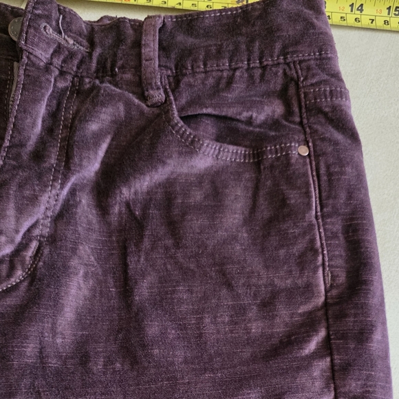 *SOLD****FREE PEOPLE Corduroy Pants We The Free Deep Purple Size 27. - Picture 4 of 12